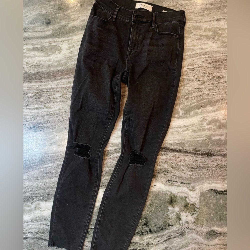 Black Pacsun Jeans W25 High-Rise Ankle Jegging